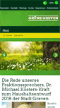 Mobile Screenshot of gruene-greven.de